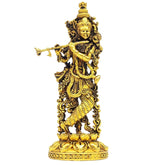 Brass Lord Krishna Idol