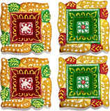 Colorful Square Diya