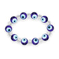 Evil eye + White Stone Bracelet