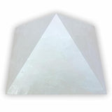 Natural White Selenite Stone Pyramid