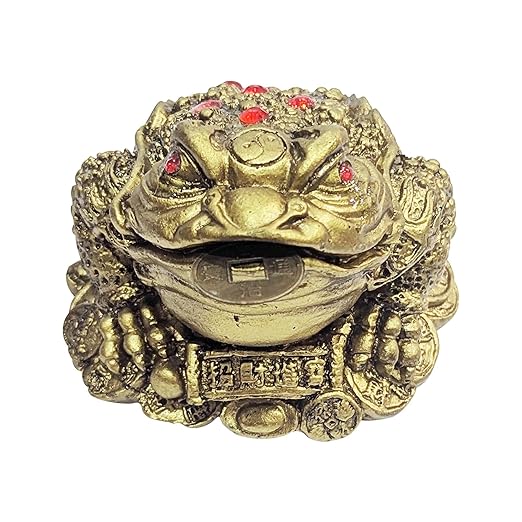 Feng Shui Three-Legged Money Frog with Coin