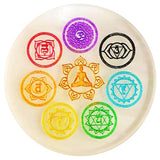 Seven Chakra Selenite Plate